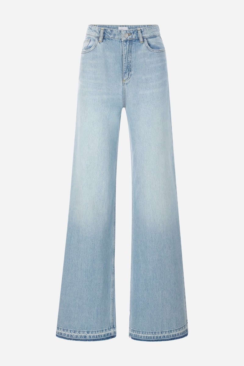 Hellblaue Wide-Leg-Jeans-Rich & Royal
