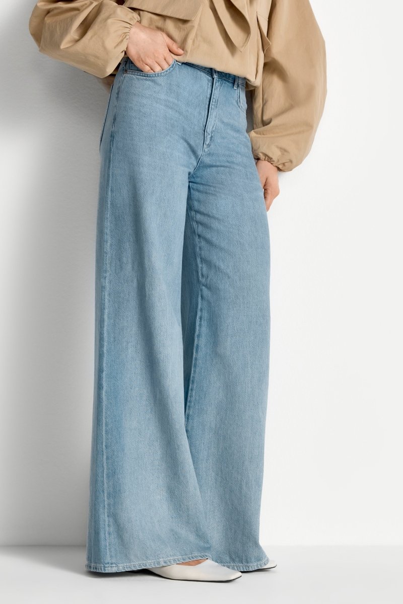 Hellblaue Wide-Leg-Jeans-Rich & Royal