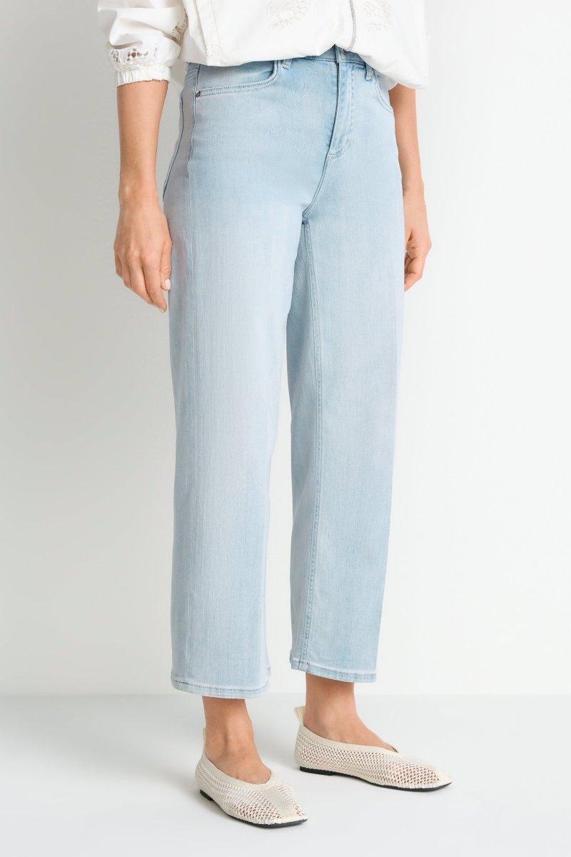 Hellblaue Wide-Leg-Jeans-Rich & Royal