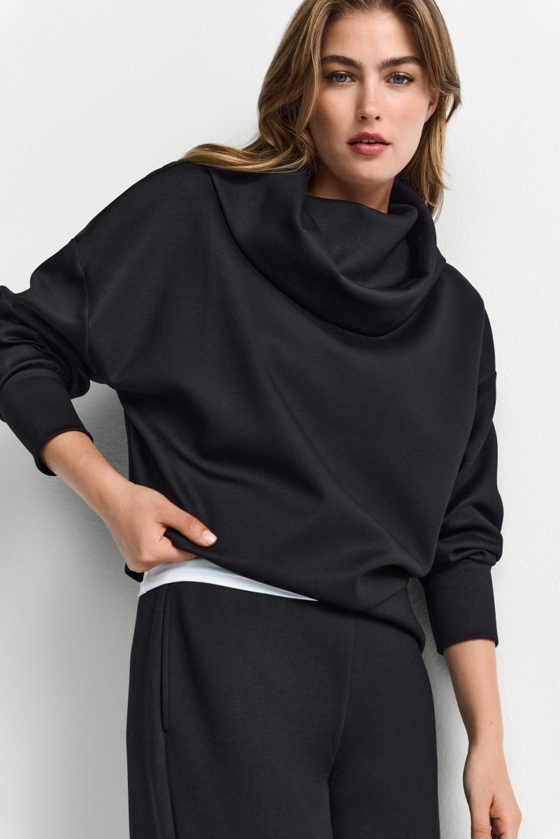 Sweatshirt mit Stehkragen-Rich & Royal