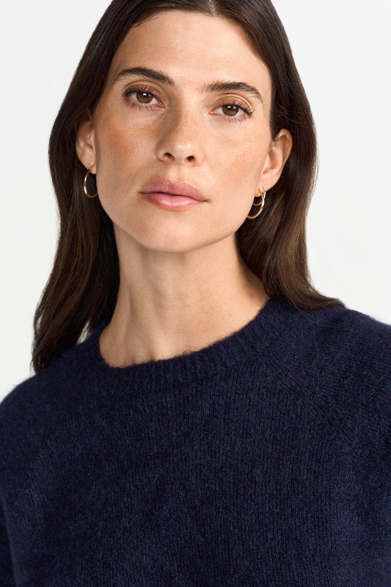 Kurzärmeliger Feinstrickpullover-Rich & Royal