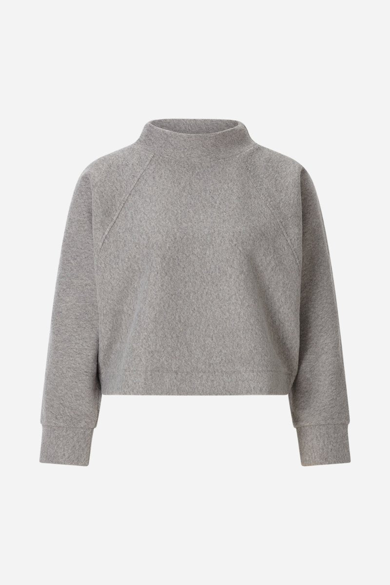 Cropped Sweatshirt mit Stehkragen-Rich & Royal