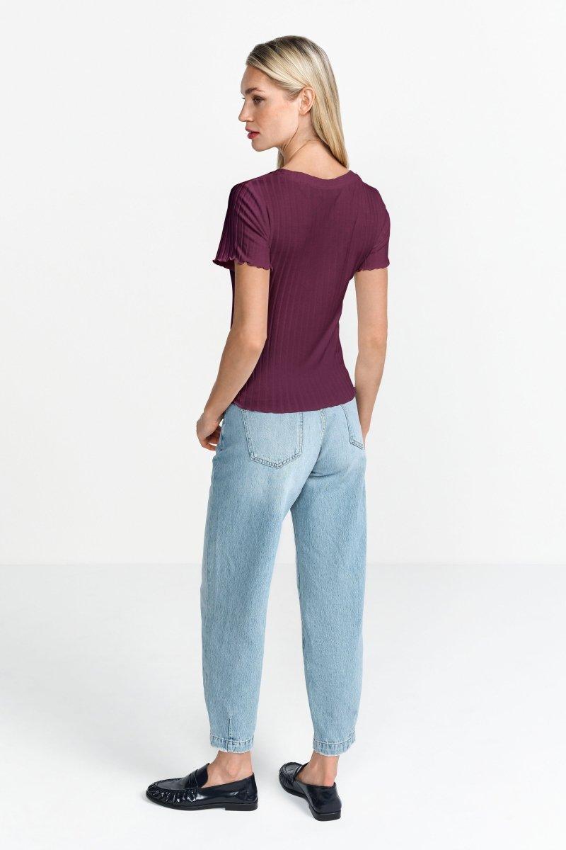 Rippshirt mit Babylocksaum-Rich & Royal