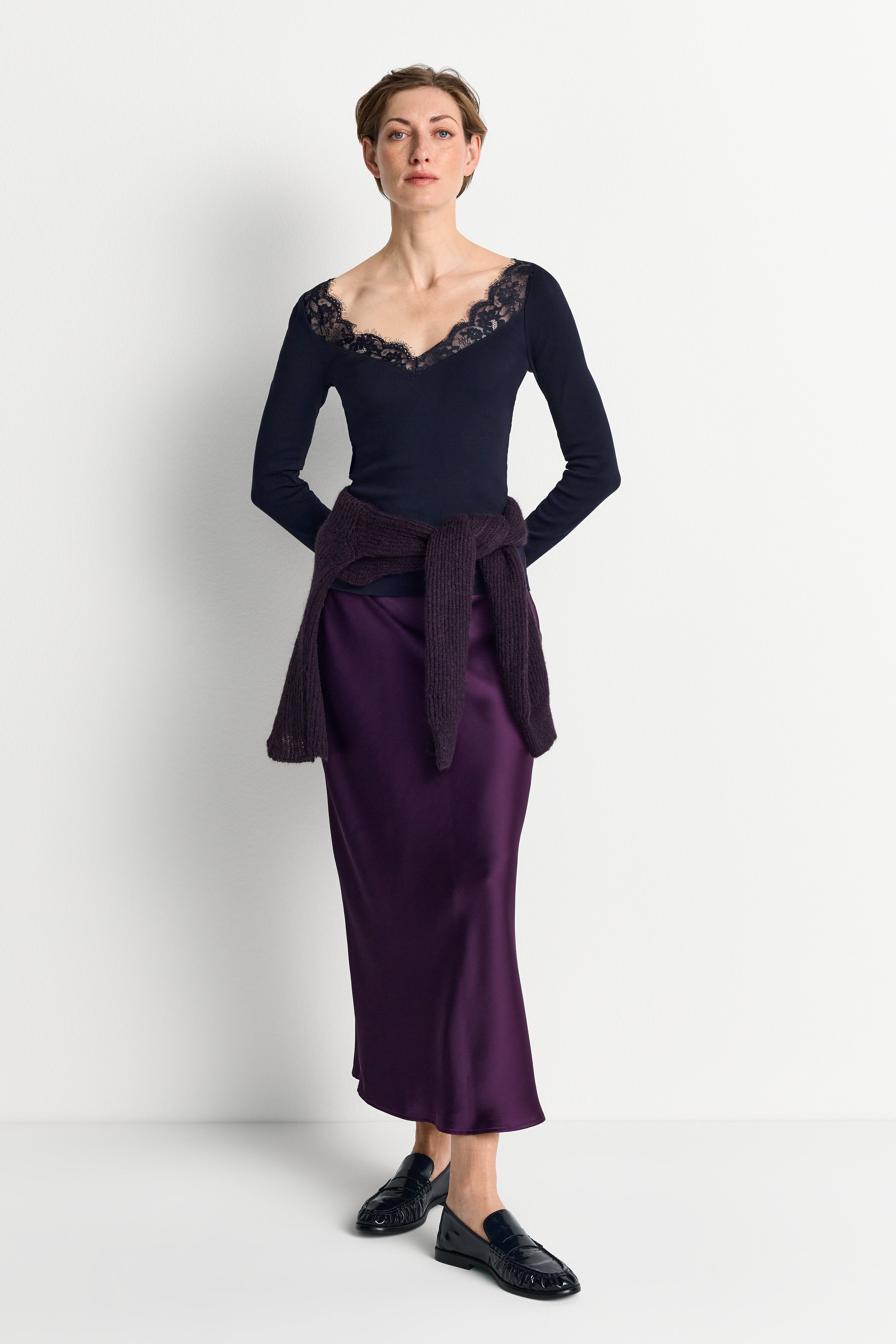 Longsleeve mit Spitze-Rich & Royal