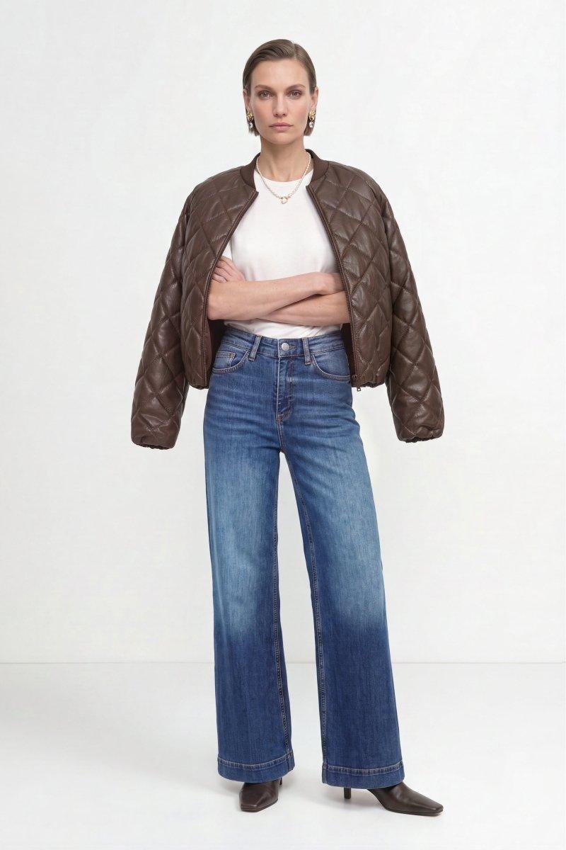 Wide Leg Denim mit hoher Taille-Rich & Royal