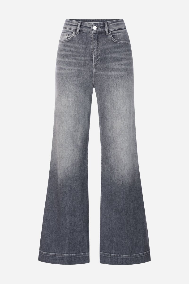 Graue Flared Jeans-Rich & Royal