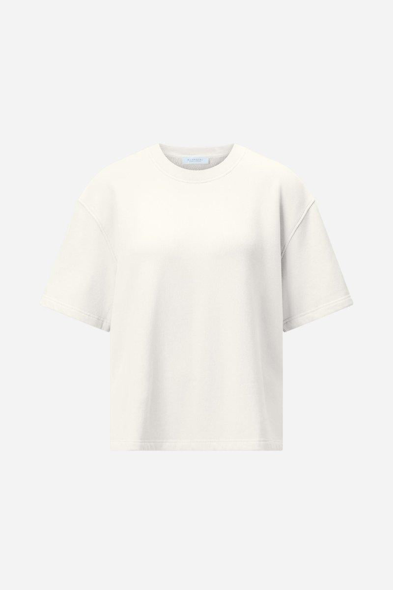 Boxy T-Shirt in Off-White-Rich & Royal