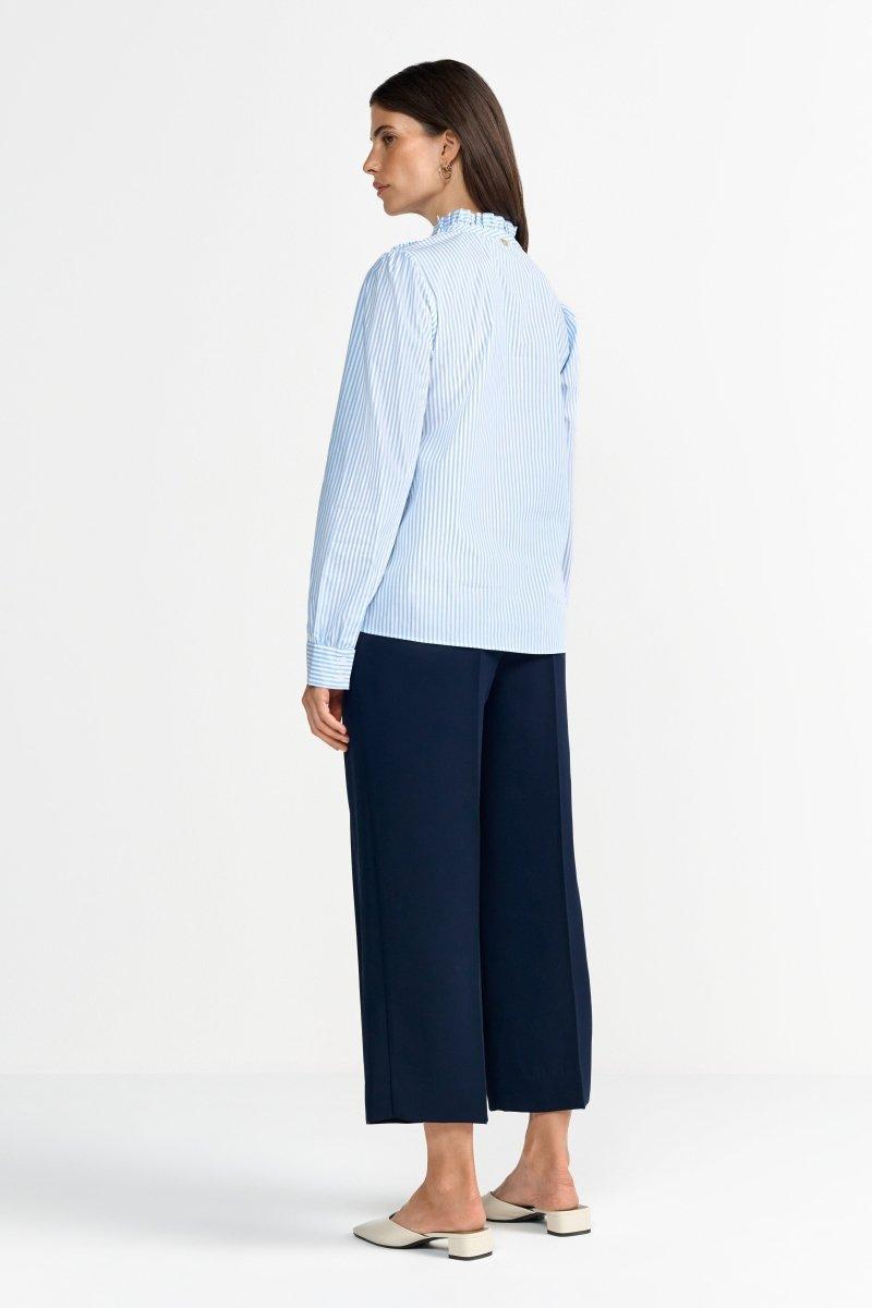 Gestreifte Bluse in Hellblau-Rich & Royal