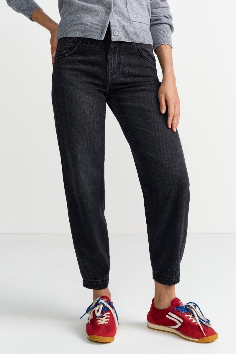 Schwarze Jeans im Slouchy Fit-Rich & Royal