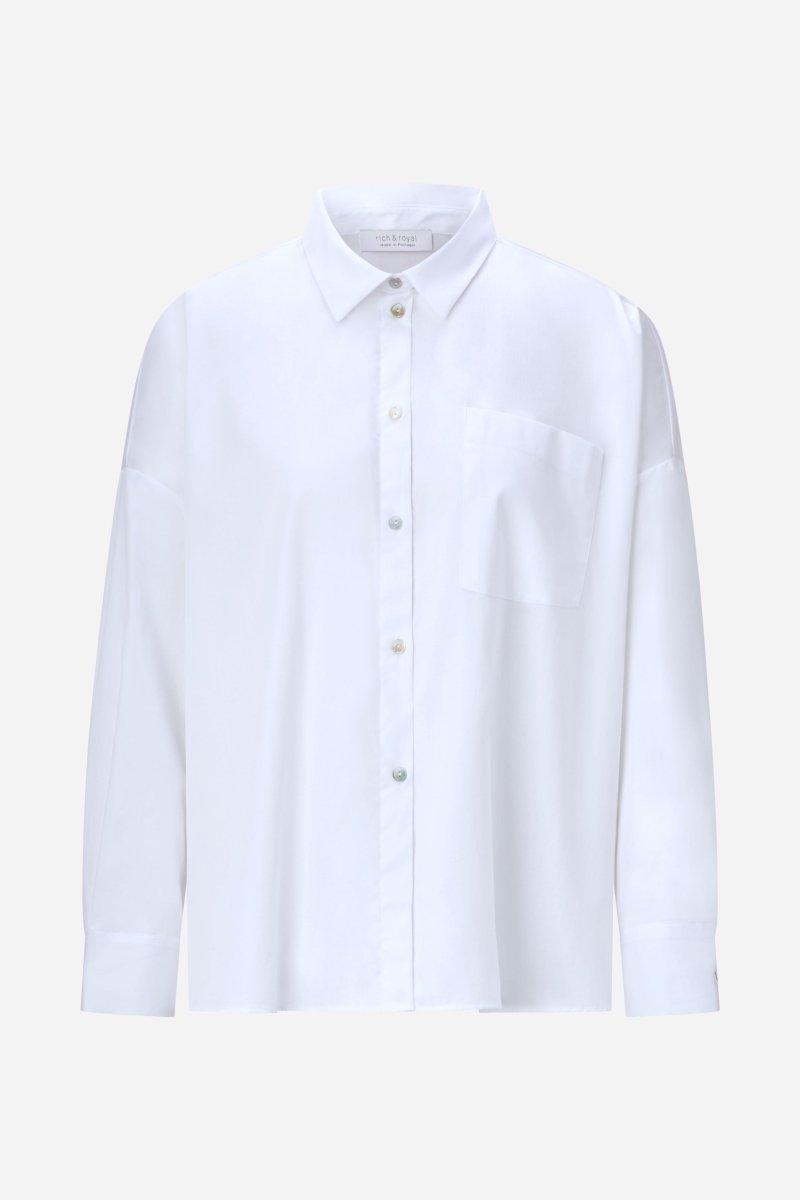 Bluse mit Perlmuttknöpfen-Rich & Royal