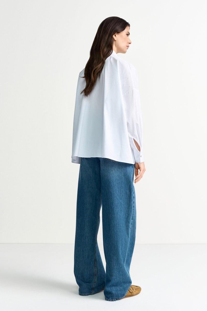 Bluse mit Perlmuttknöpfen-Rich & Royal