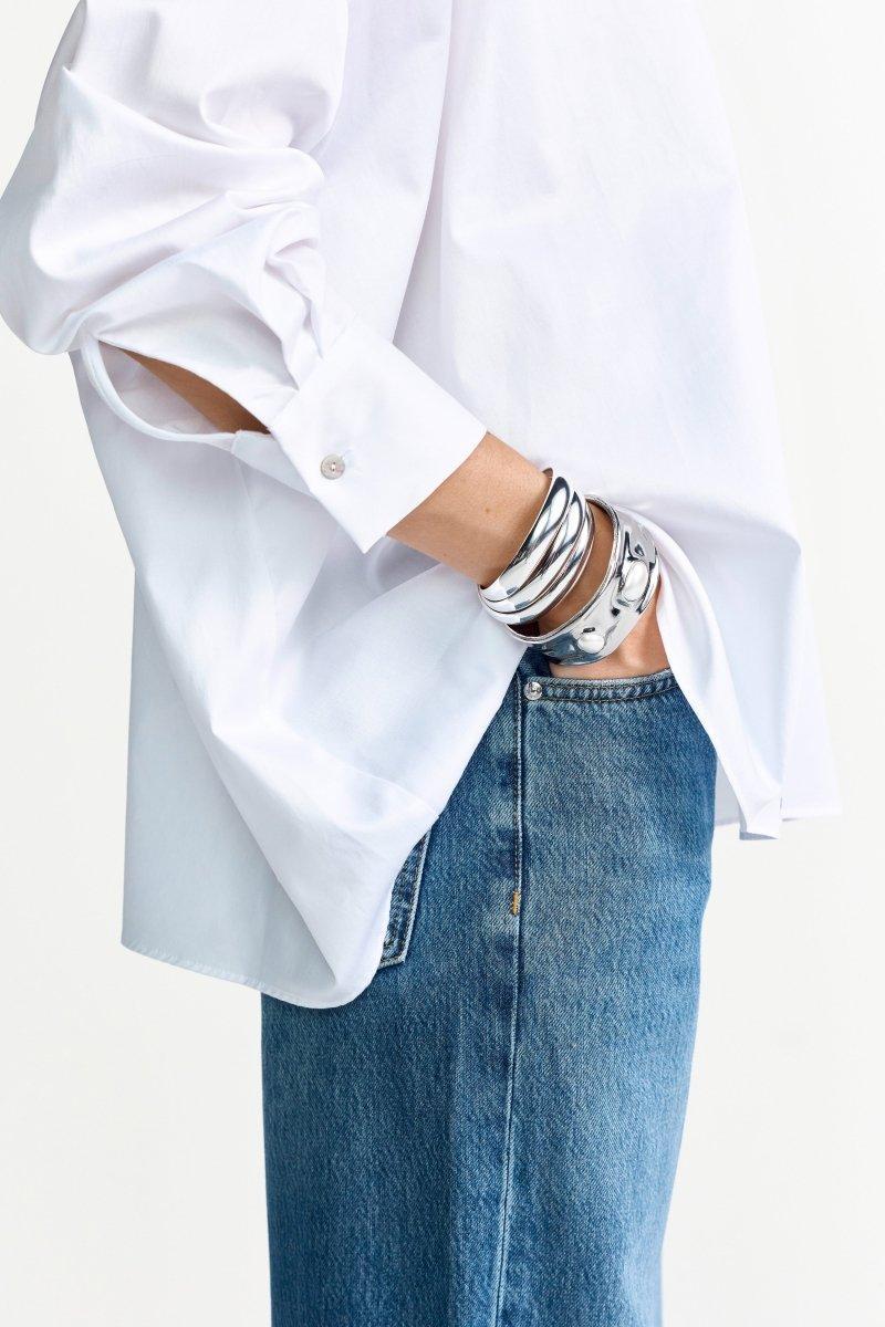 Bluse mit Perlmuttknöpfen-Rich & Royal