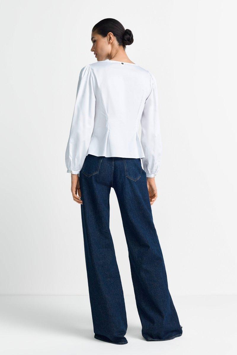 Taillierte Bluse mit Knöpfen-Rich & Royal