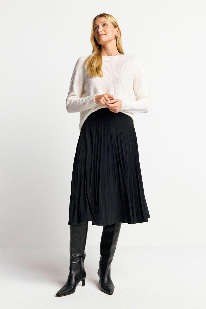 Plisseerock mit elastischem Bund-Rich & Royal