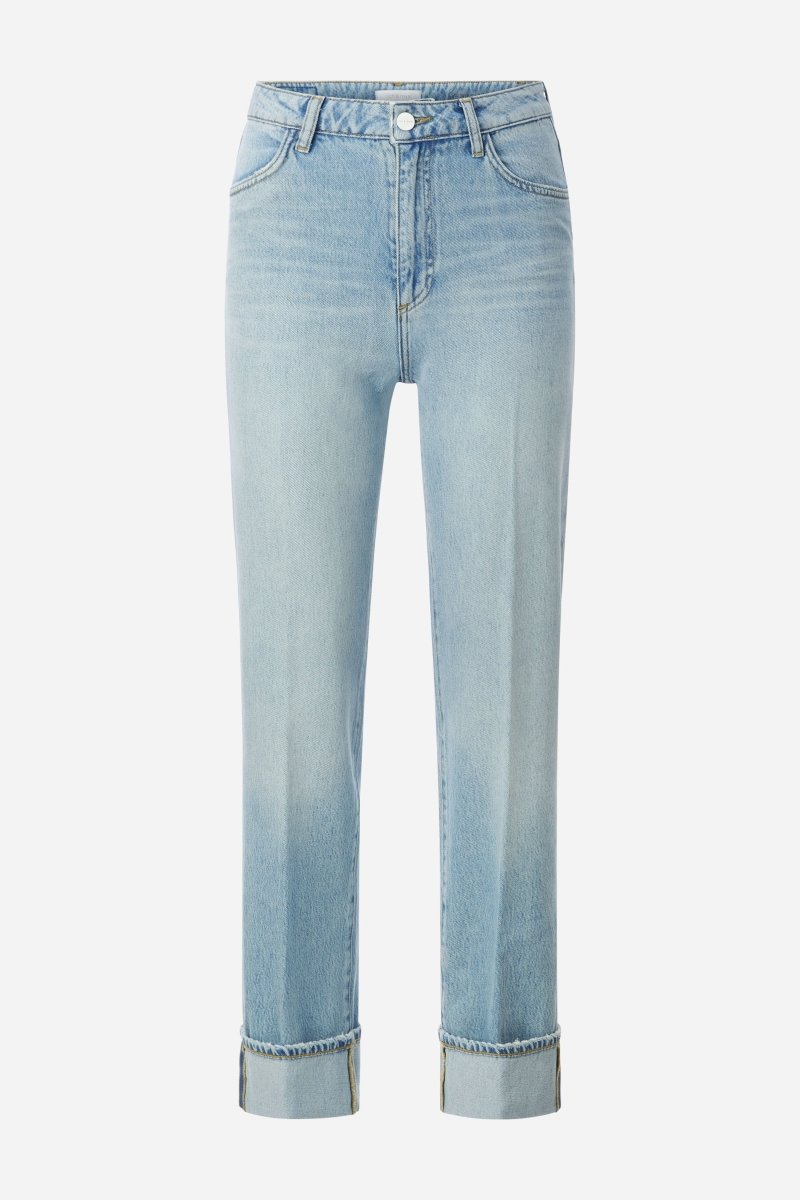 Hellblaue Straight-Leg-Jeans-Rich & Royal