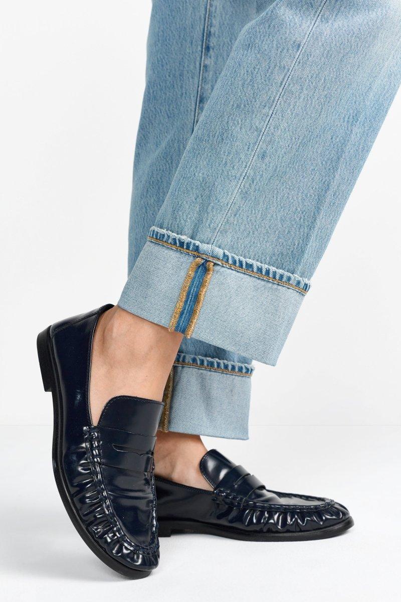 Hellblaue Straight-Leg-Jeans-Rich & Royal