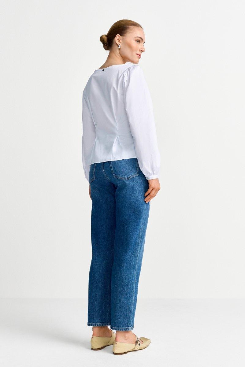 Jeans mit Blumenstickerei-Rich & Royal