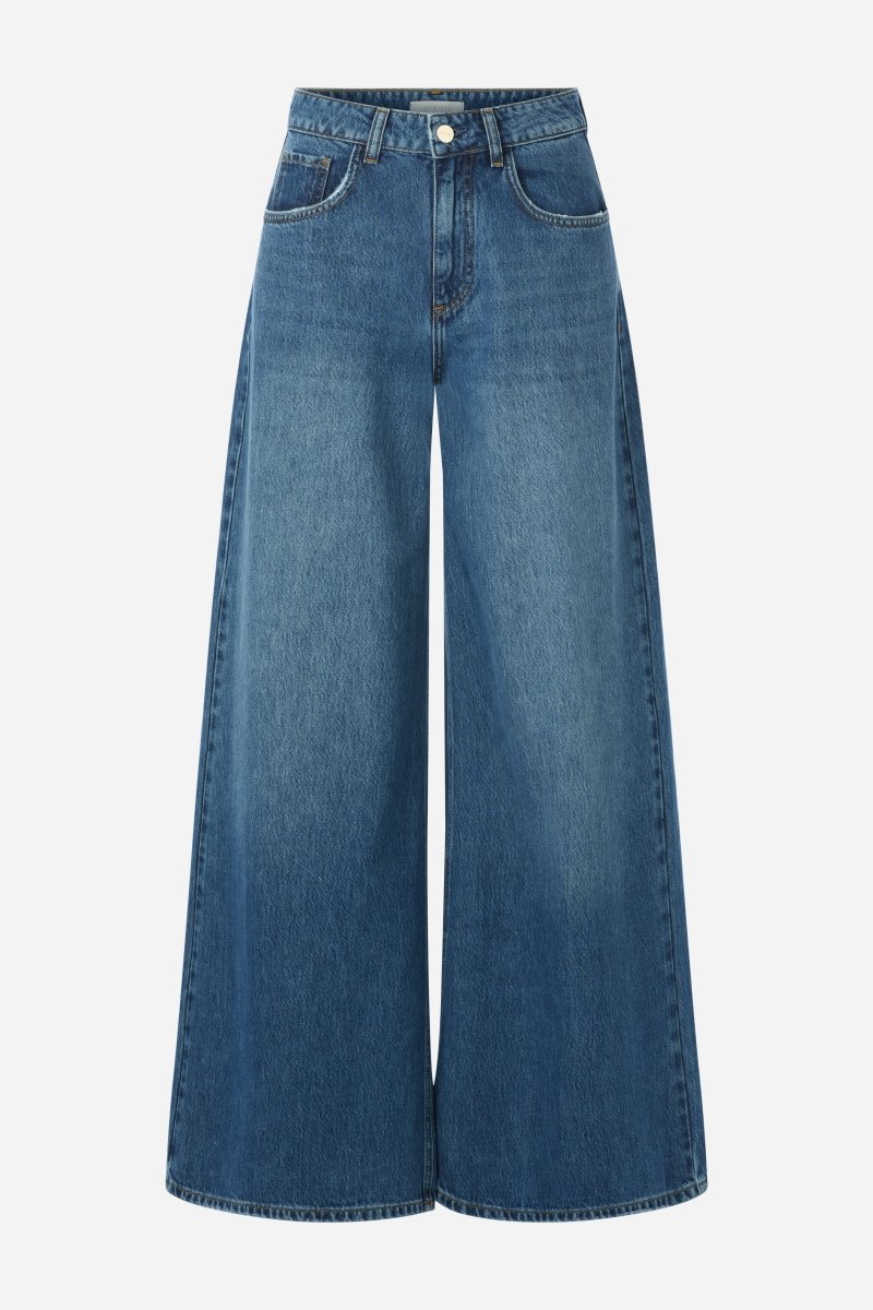 Wide-Leg-Jeans mit hoher Taille-Rich & Royal