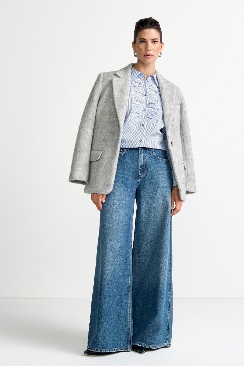 Wide-Leg-Jeans mit hoher Taille-Rich & Royal