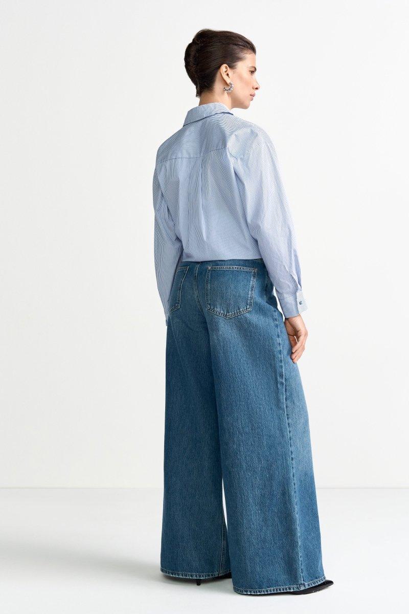 Wide-Leg-Jeans mit hoher Taille-Rich & Royal