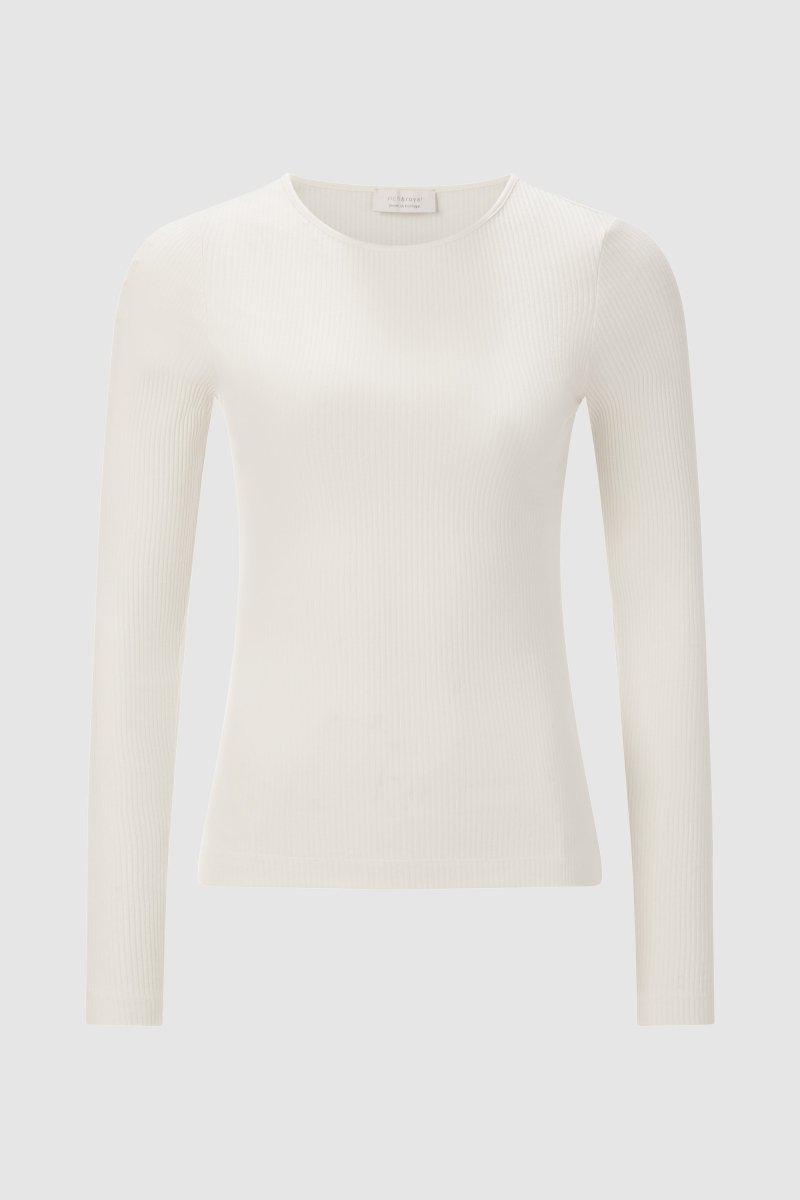 Rib-Longsleeve mit Rundhals-Rich & Royal