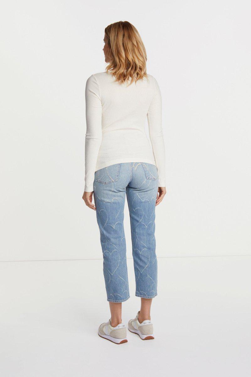 Rib-Longsleeve mit Rundhals-Rich & Royal