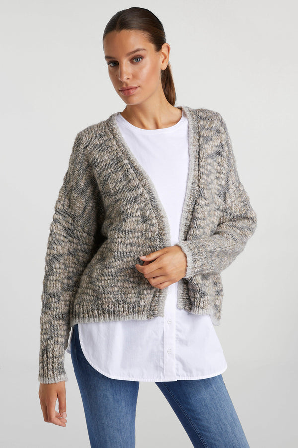 Knitted jacket from flame yarn Rich & Royal