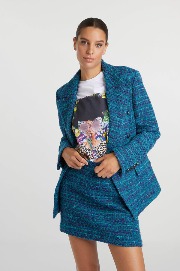 Tweed fabric Rich & Royal blazer