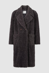 Mantel aus Teddy-Material-Rich & Royal