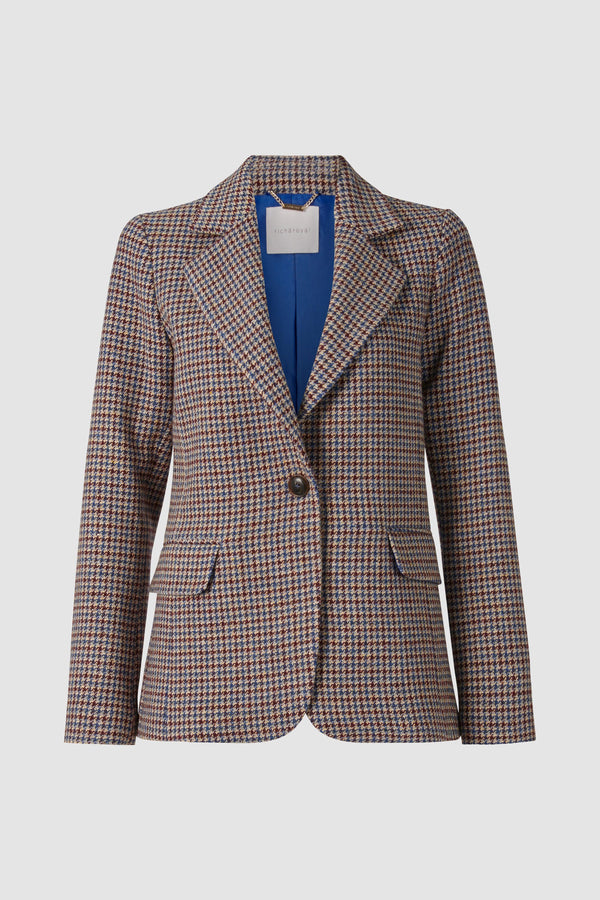 Blazer with puff sleeves-Rich & Royal