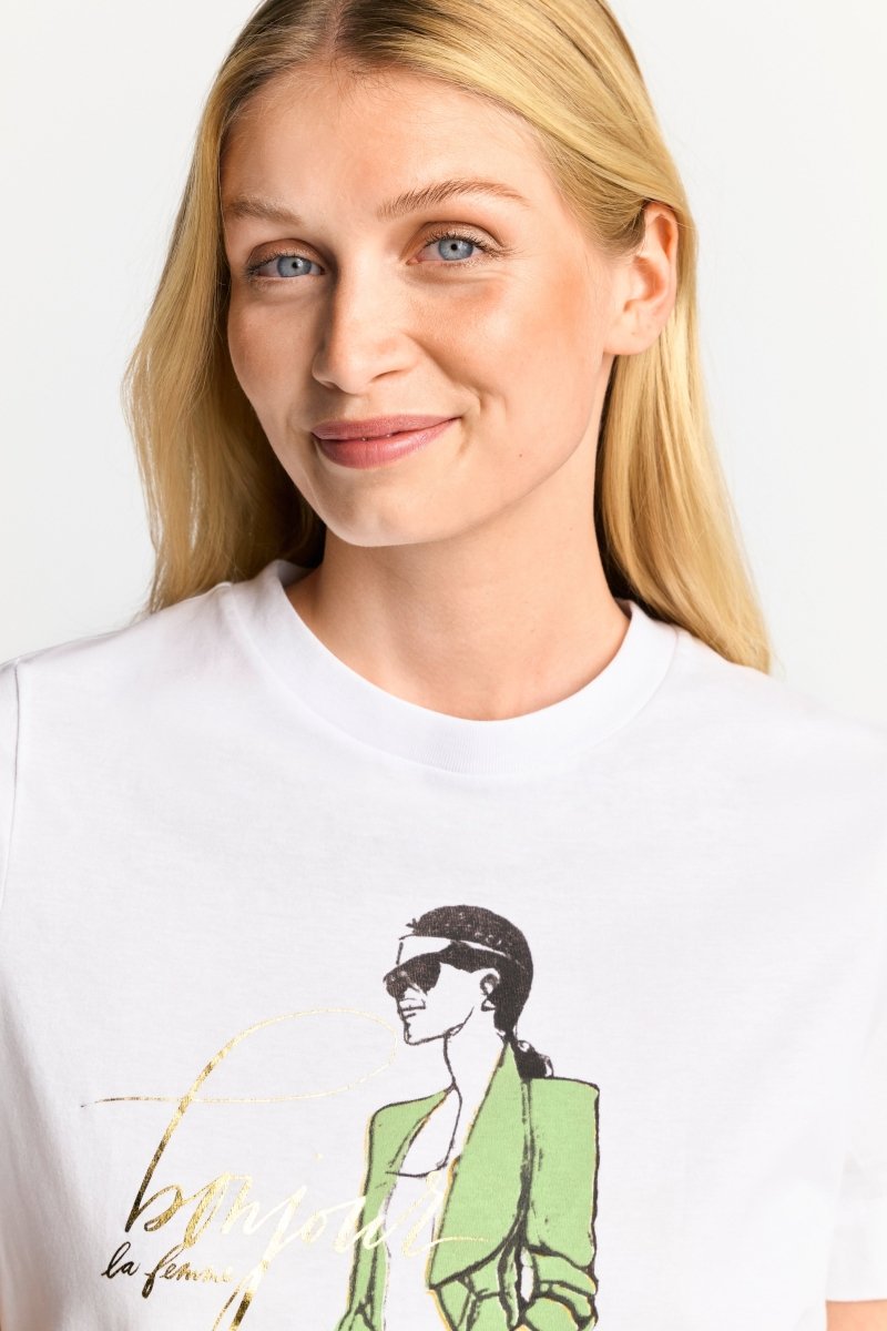 T-Shirt mit Illustrations-Print-Rich & Royal