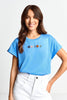 T-Shirt mit Strass-Smileys-Rich & Royal