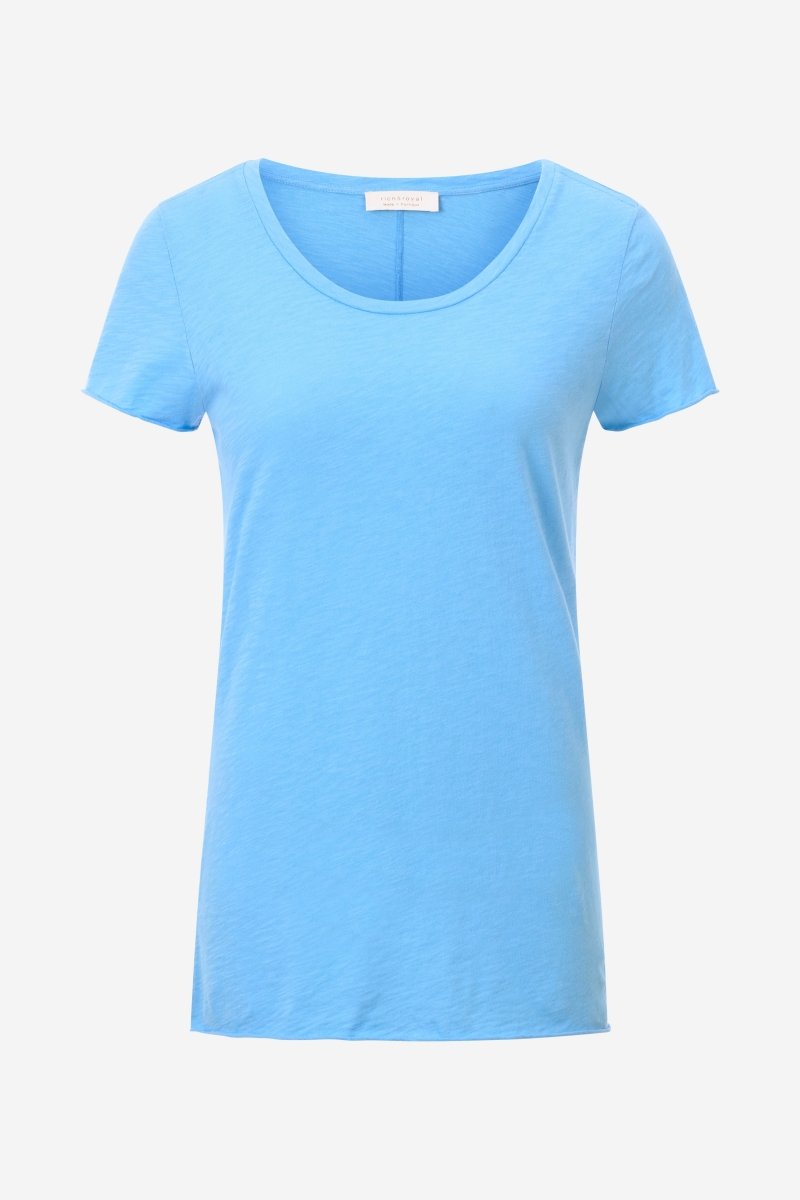 Luftiges T-Shirt in Cruise Blue-Rich & Royal