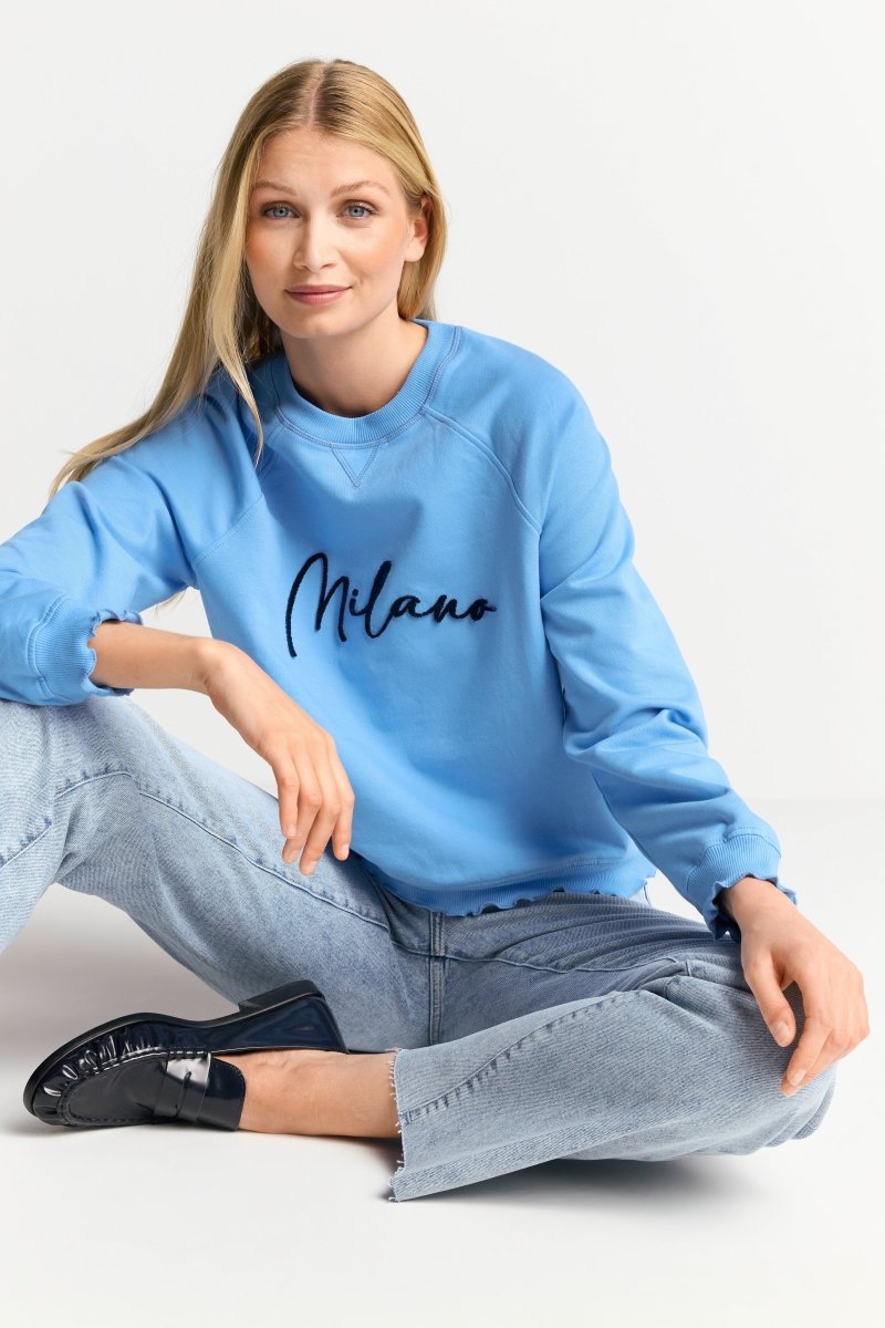 Sweatshirt mit Schriftzug-Rich & Royal