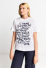 Weißes T-Shirt mit Statement-Print-Rich & Royal