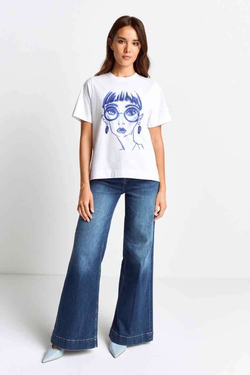 T-Shirt mit Fashion-Print-Rich & Royal