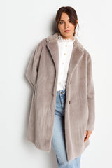 Mantel aus weichem Fake Fur-Rich & Royal