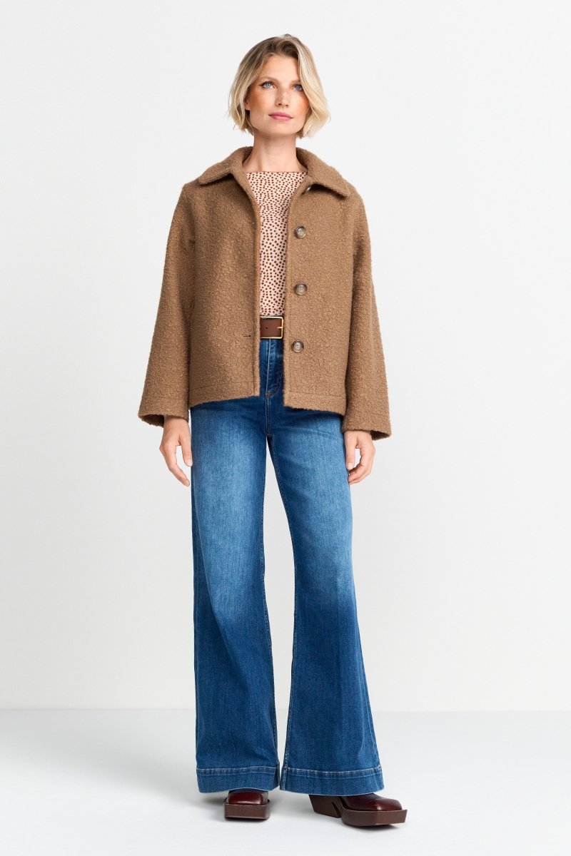 Eich & Royal Jacke mit breitem Umlegekragen