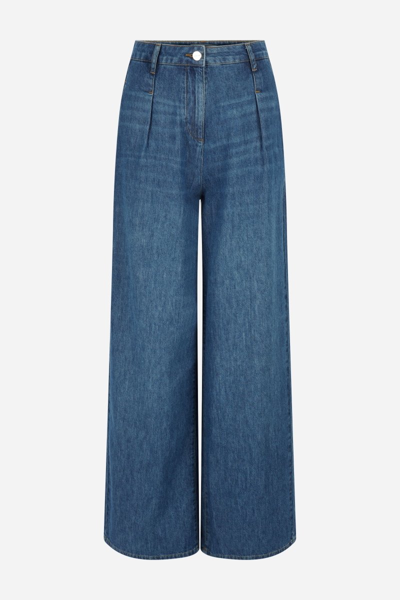 Wide Leg Denim mit hoher Taille-Rich & Royal