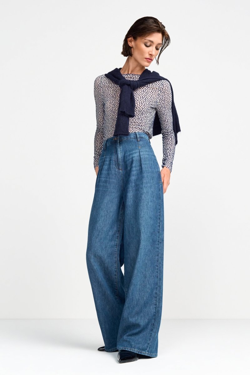 Eich & Royal Wide Leg Denim mit hoher Taille