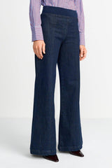 Wide Leg Denim mit elastischem Bund-Rich & Royal