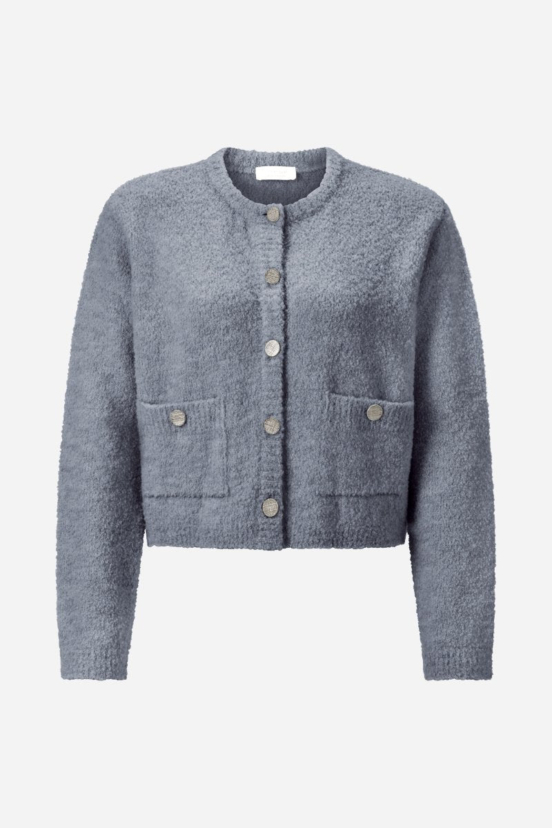 Bouclé-Cardigan mit Knöpfen-Rich & Royal