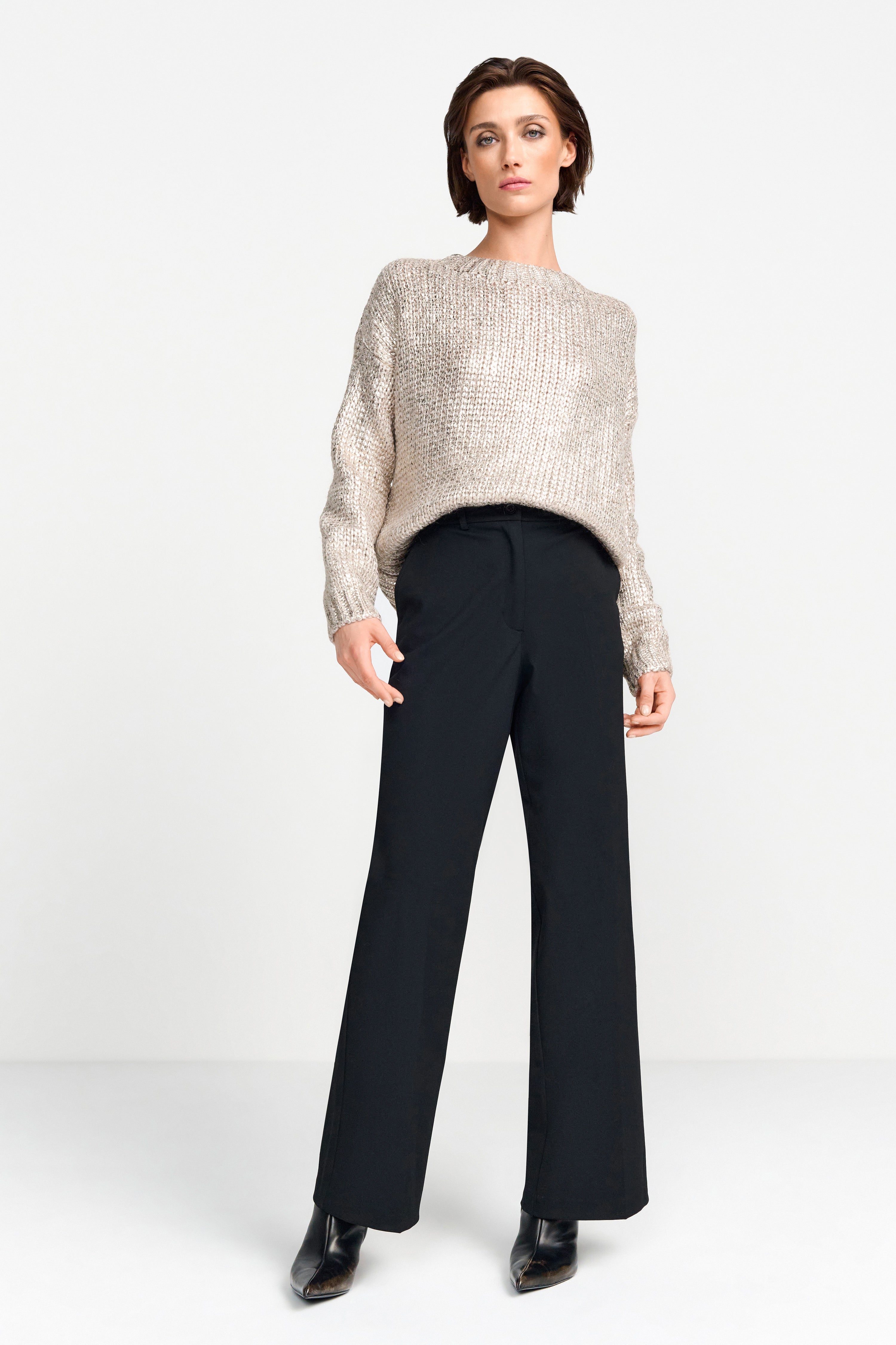 Metallic-Strickpullover-Rich & Royal