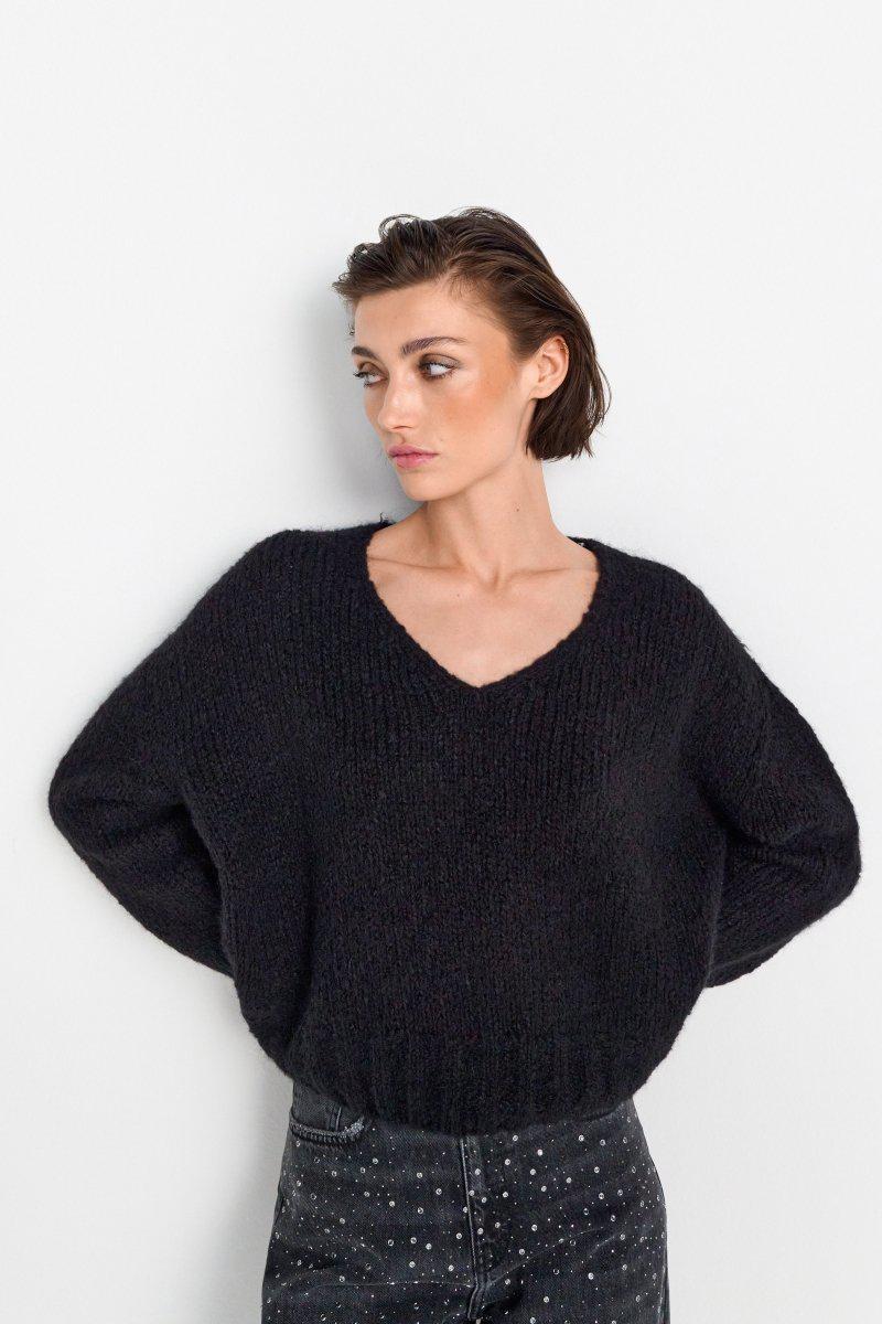 Strickpullover mit V-Ausschnitt-Rich & Royal