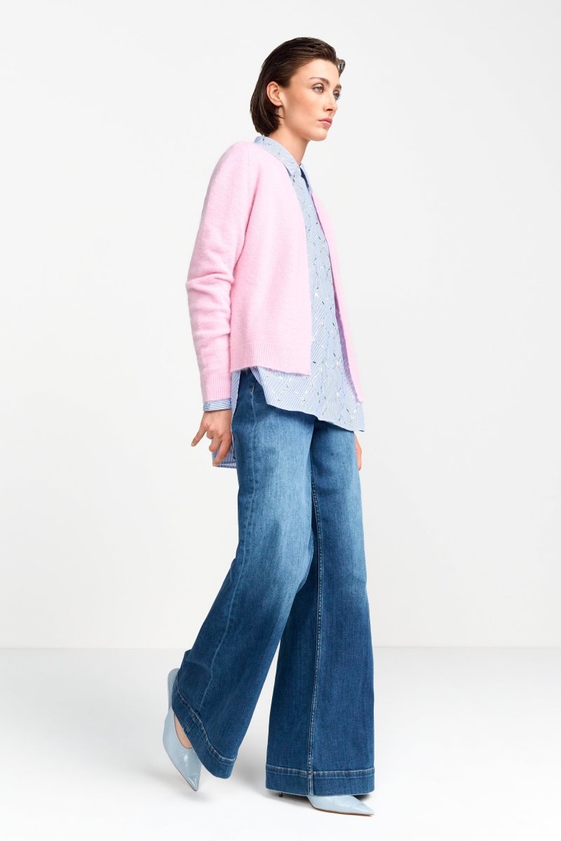 Cardigan mit Crew Neck Rich Royal