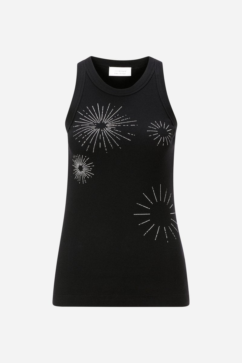 Tanktop mit Strass-Details-Rich & Royal