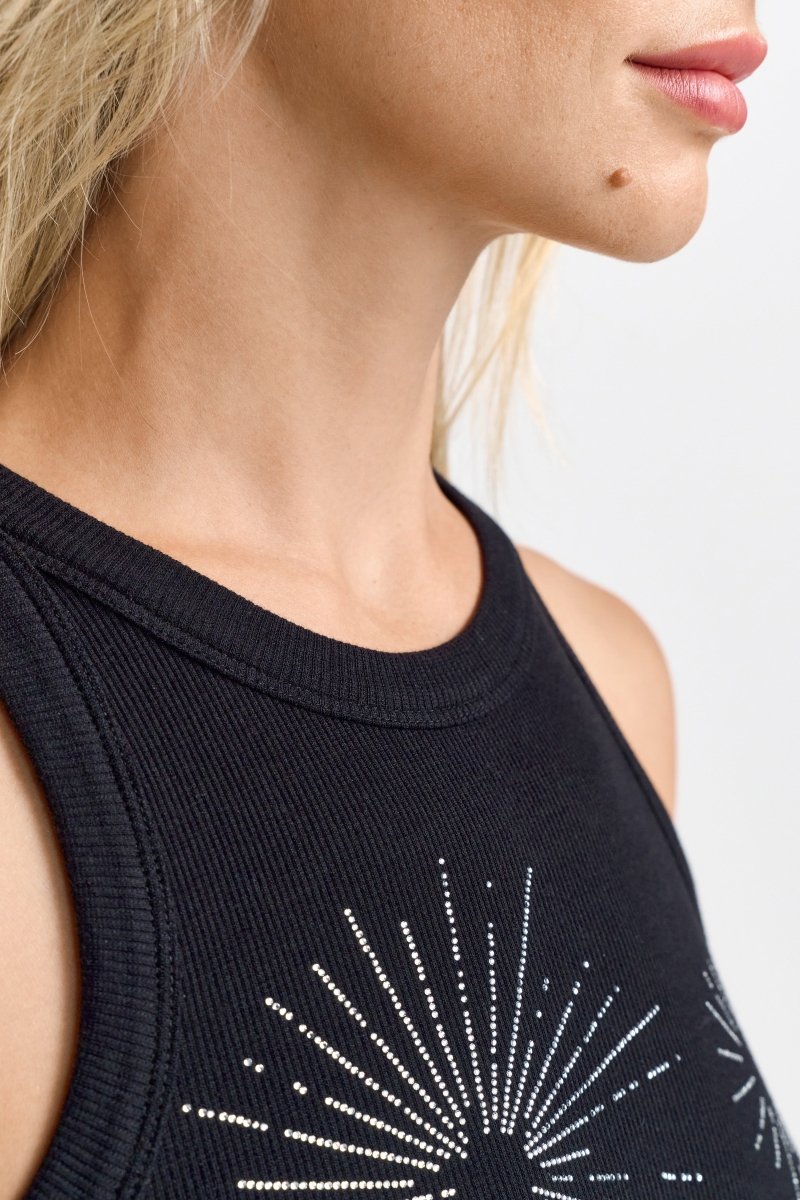 Tanktop mit Strass-Details-Rich & Royal