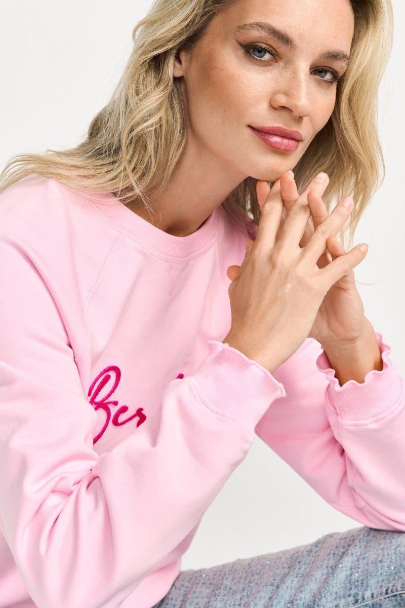 Statement-Pullover mit Schriftzug-Rich & Royal