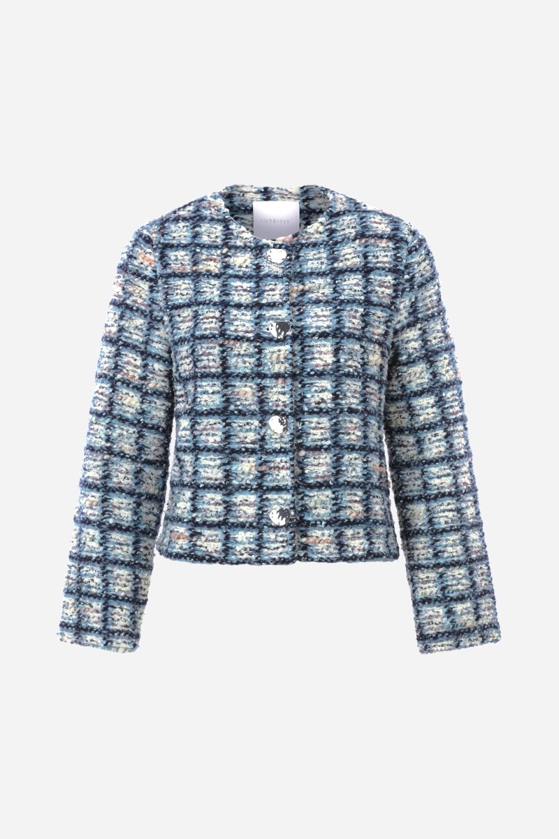 Checked Bouclé Jacket with Buttons Rich & Royal - Main Image