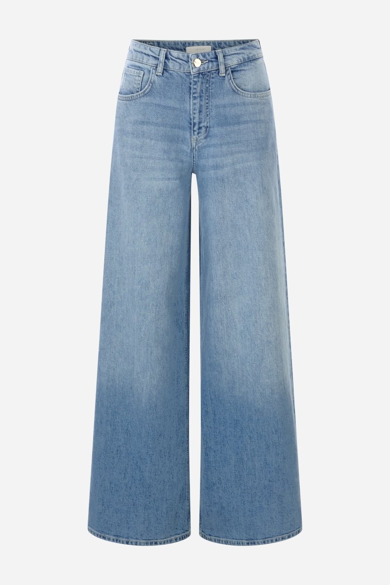 Hellblaue Wide-Leg-Jeans mit hoher Taille-Rich & Royal